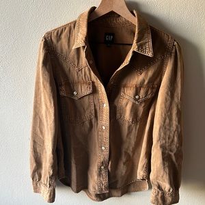 Gap western button down shirt - Sz M